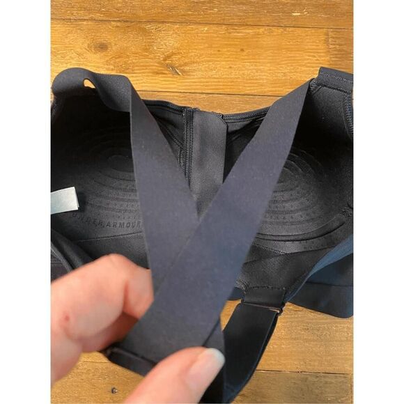 Under Armour Small Women's Continuum High Impact Zip Sports Bra black - Picture 4 of 5
